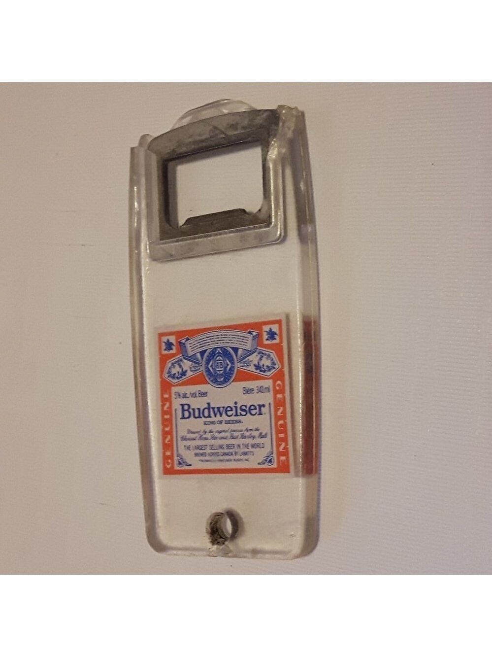 Vintage Budweiser King of Beers Opener Acrylic